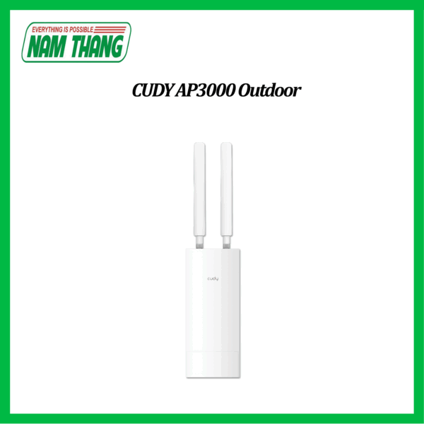 CUDY AP3000 Outdoor - AX3000 High-Power WiFi 6 Outdoor Access Point - WiFi Ngoài Trời Dual Band AX3000, tích hợp MESH, quản lý qua APP CUDY
