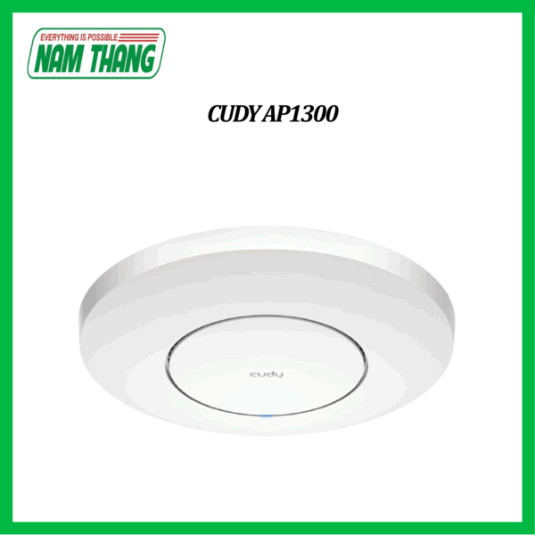 CUDY AP1300 -AC1200 Gigabit  Mesh Ceiling Access Point - WiFi Ốp trần Dual Band AC1200 Wave 2 MU-MIMO, tích hợp MESH, quản lý qua APP CUDY