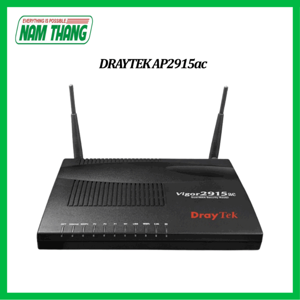 Vigor2915ac High Throughput SMB Loadbalancing WiFi VPN Router - Router VPN chuyên nghiệp cho Doanh Nghiệp SMB, Nhà hàng, Quán Cafe, phòng Game - Hỗ trợ WiFi - Marketing