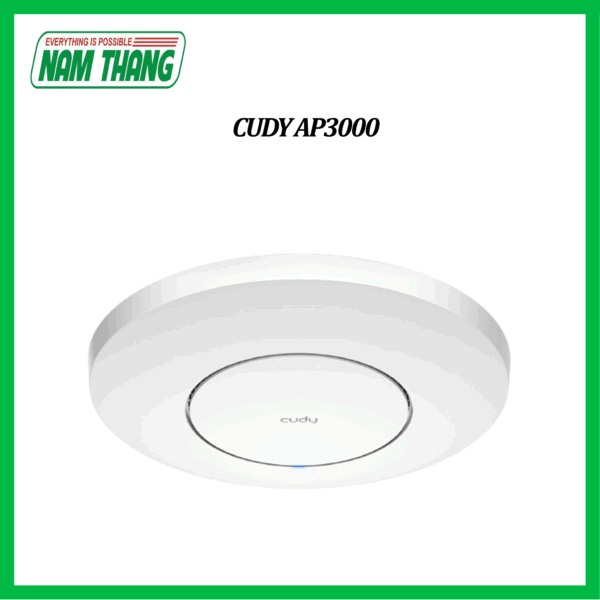CUDY AP3000 - AX3000 2.5G Mesh WiFi 6 Ceiling Access Point - WiFi Ốp trần Dual Band AX3000 cổng LAN 2.5Gbps, tích hợp MESH, WiFi 6, quản lý qua APP CUDY