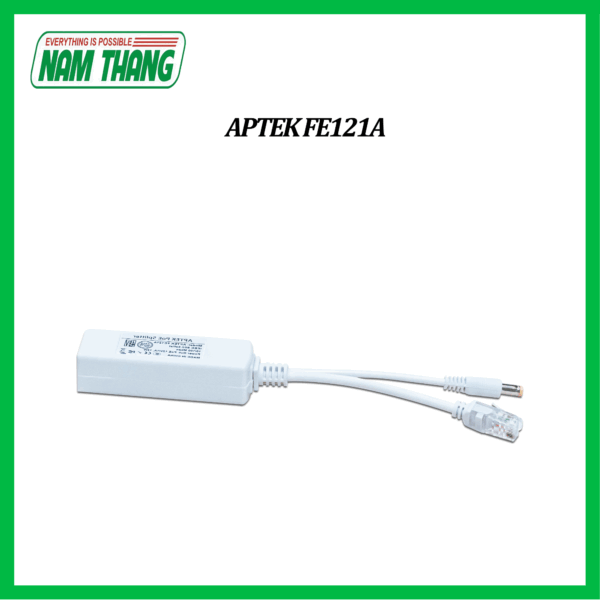 APTEK FE121A - Fast Ethernet PoE Spliter 48V chuyển nguồn 48V sang 12V/1A