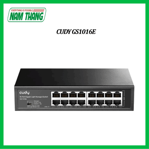 CUDY GS1016E - 16 Port Gigabit Smart Managed Switch - Switch 16 cổng Gigabit có quản lý phù hợp cho doanh nghiệp vừa và nhỏ