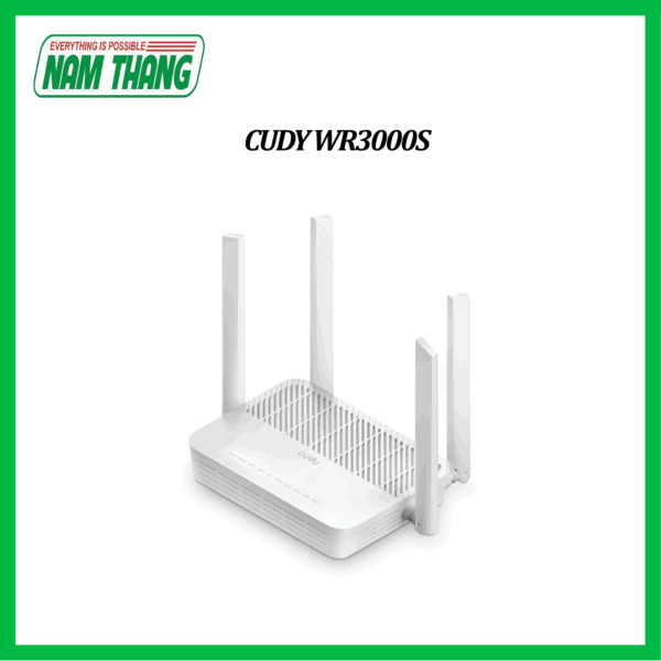 CUDY WR3000S - AX3000 Gigabit Mesh Wi-Fi 6 Router - WiFi Router tốc độ cao, chịu tải cao, phát sóng mạnh, quản lý qua APP