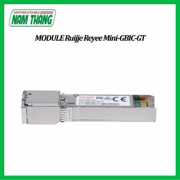 Module Quang RUIJIE Mini-GBIC-GT, bước sóng ngắn 1000BASE-TX, khoảng cách tối đa 100m