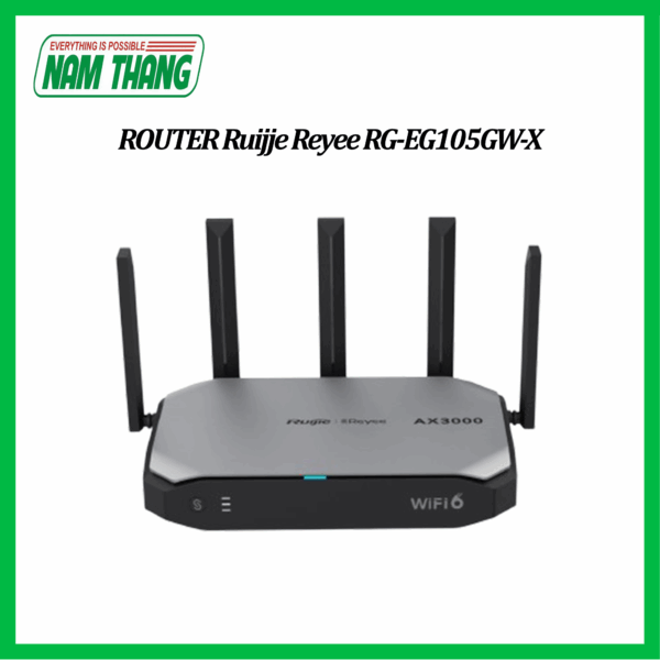 Smart Gateway tích hợp phát Wifi 6 Ruijie Reyee RG-EG105GW-X