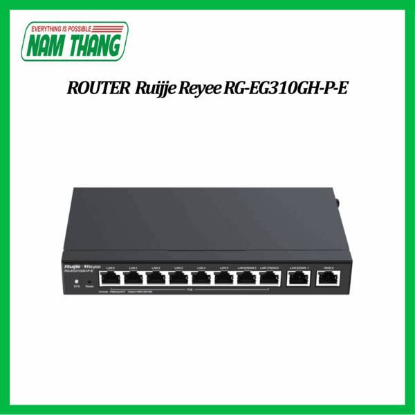 Smart Gateway 10 cổng Ruijie Reyee RG-EG310GH-P-E