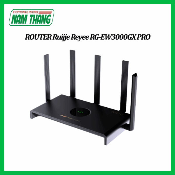 Router WiFi 6 Ruijie RG-EW3000GX PRO Chính Hãng – Tốc Độ 3000Mbps