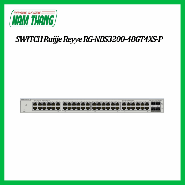 Switch POE 48 cổng Ruijie Reyee RG-NBS3200-48GT4XS-P