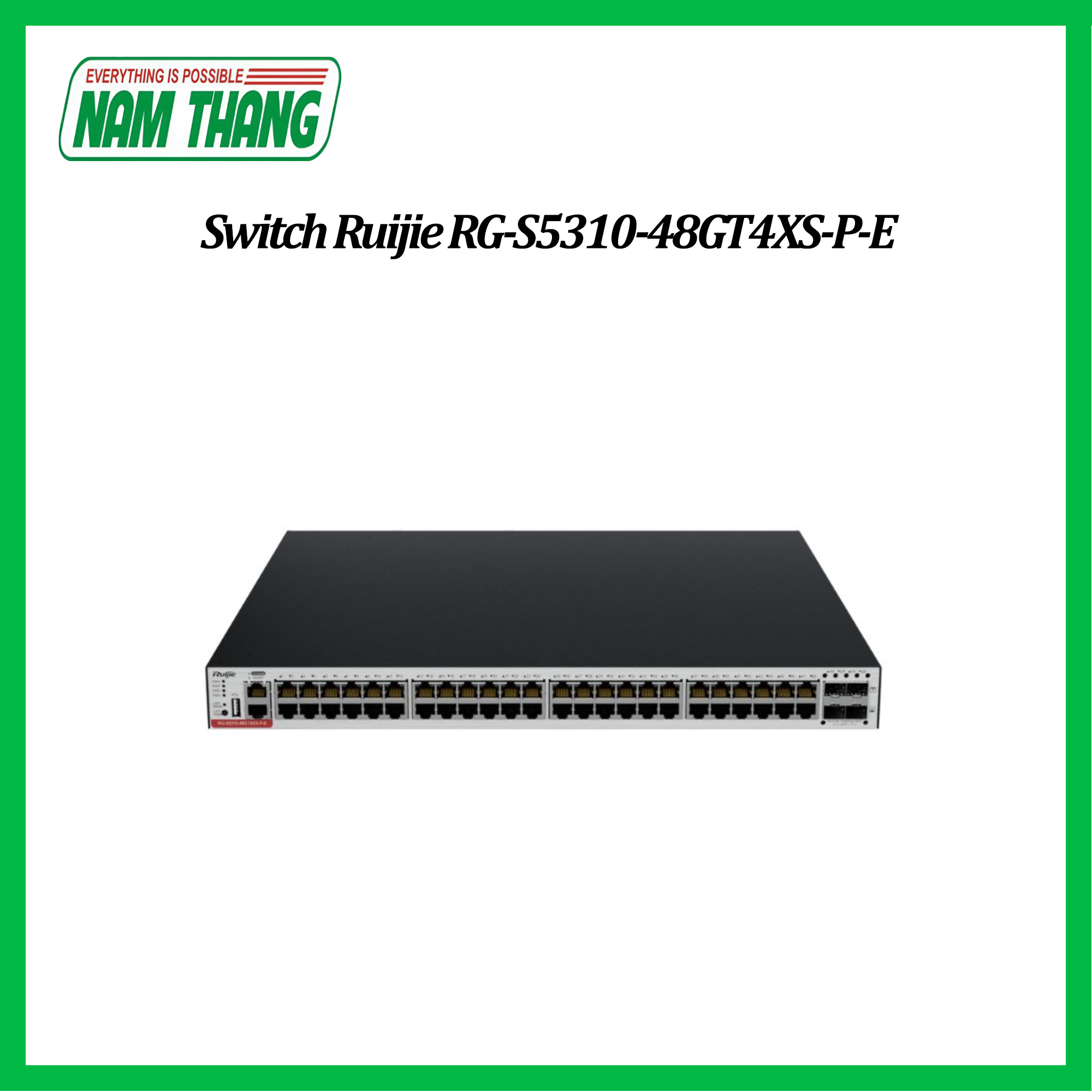 Switch Ruijie RG-S5310-48GT4XS-P-E