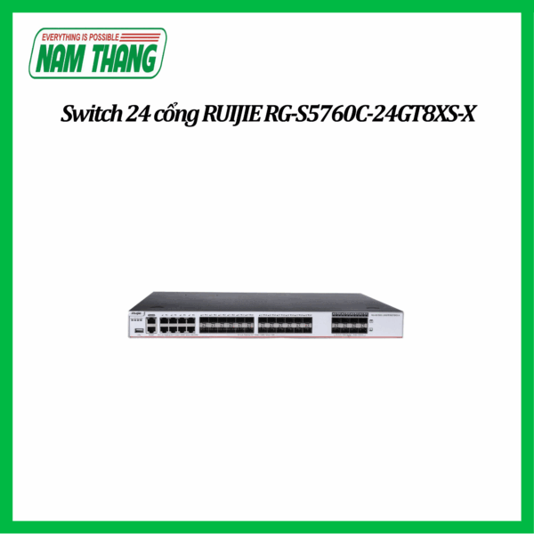 Mô tả Switch 24 cổng RUIJIE RG-S5760C-24GT8XS-X