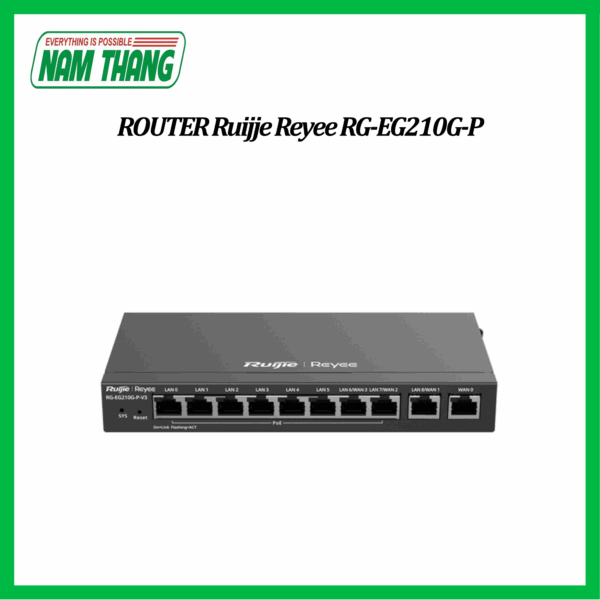 Smart Gateway 10 cổng Ruijie Reyee RG-EG210G-P