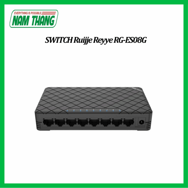 SWITCH Ruijie Reyee RG-ES08G (8-Port Gigabit unmanaged Switch, 8 Gigabit RJ45 Ports)